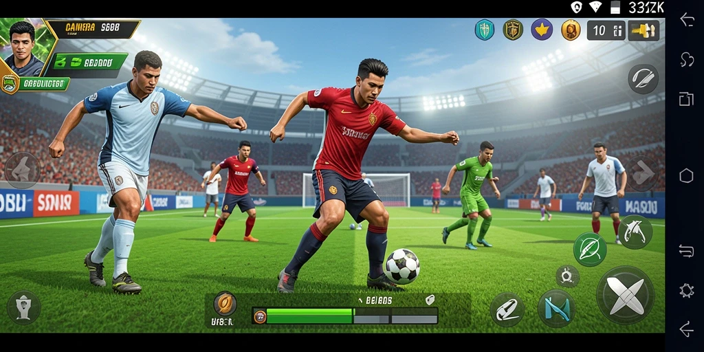 Tangkapan layar gameplay <strong>33ZK</strong> menampilkan suasana pertandingan yang seru.