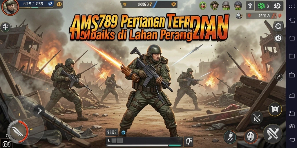 Tampilan gameplay <strong>AMS789</strong> yang mendebarkan saat bertempur di arena.