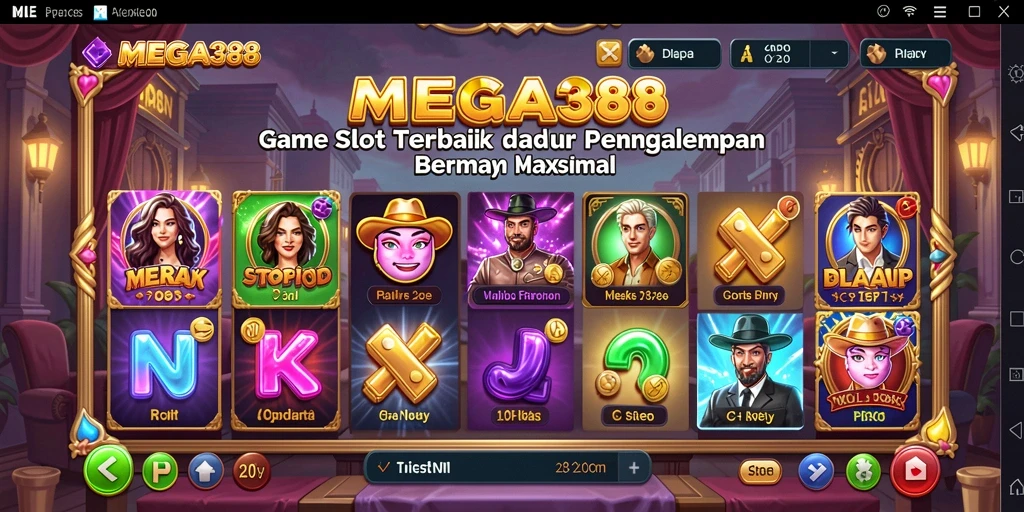 Screenshot MEGA388 menunjukkan momen seru bermain slot.