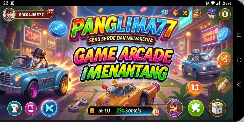 Tampilan gameplay PANGLIMA77 yang penuh aksi dan warna.