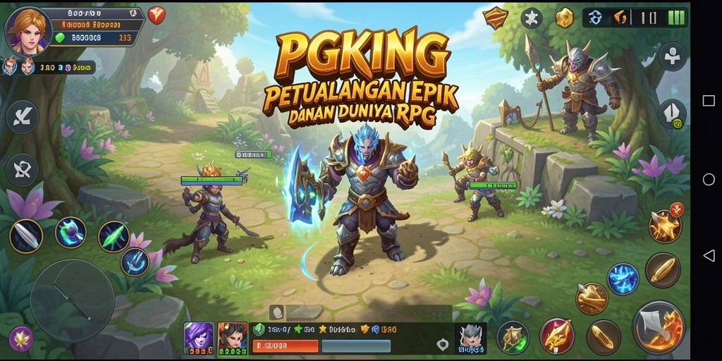 Tampilan gameplay RPG yang mendebarkan di PGKING.