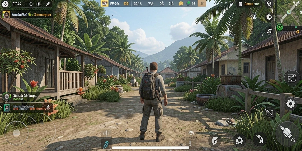 Tangkapan layar gameplay PP444 yang menunjukkan pengalaman simulasi kehidupan.