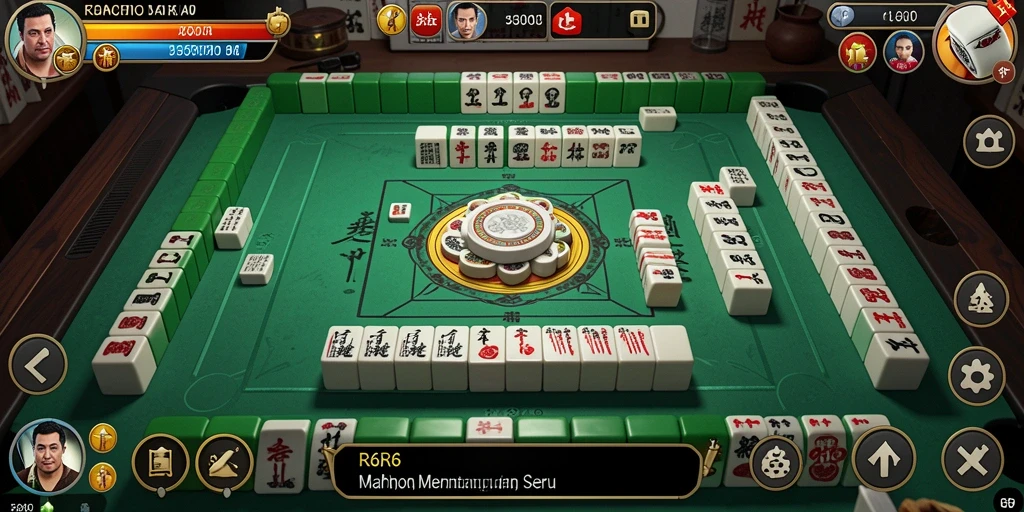 Tampilan screenshot R6R6 menampilkan gameplay menarik Mahjong yang seru.