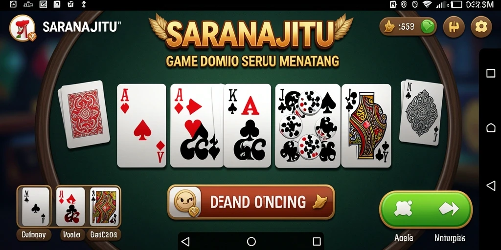 Screenshot gameplay Domino yang seru dan menarik.