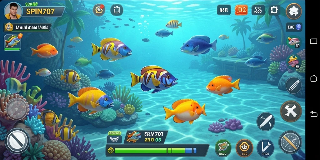 Gameplay seru SPIN707 dengan tangkapan ikan yang beragam.